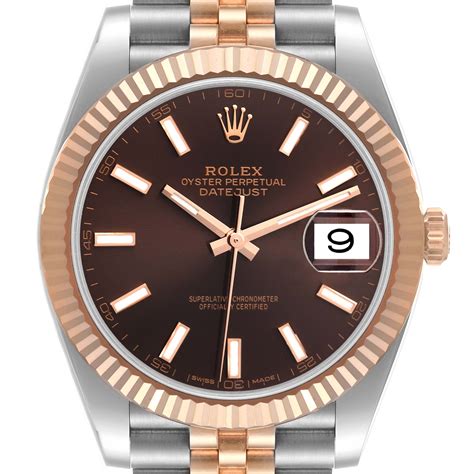 datejust 41 chocolate dial